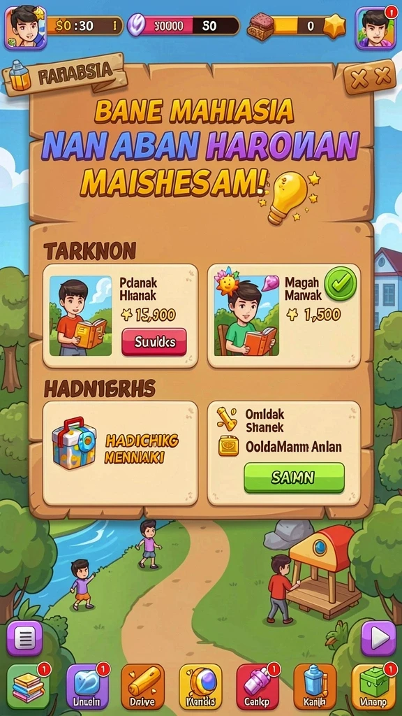 harum4d - Screenshot menunjukkan berbagai item yang bisa dikumpulkan oleh pemain.