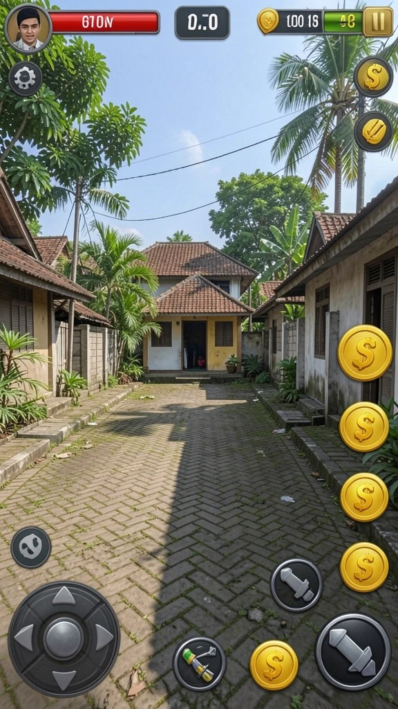 mnduit - Screenshot menampilkan karakter utama dalam petualangan seru.