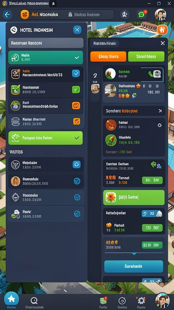 surga55 - Screenshot aplikasi menunjukkan grafik berkualitas tinggi.
